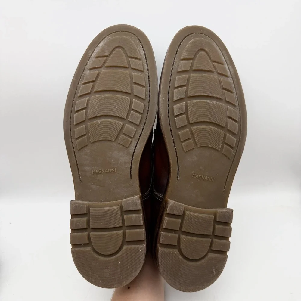 Magnanni Derby 2 Tone Brown 24006 Men's Size US 9.5 EU 44.5